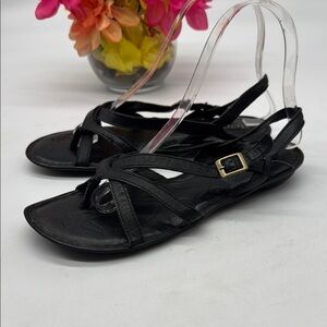Born Black Strappy Sandals Size 6 BSN8134B